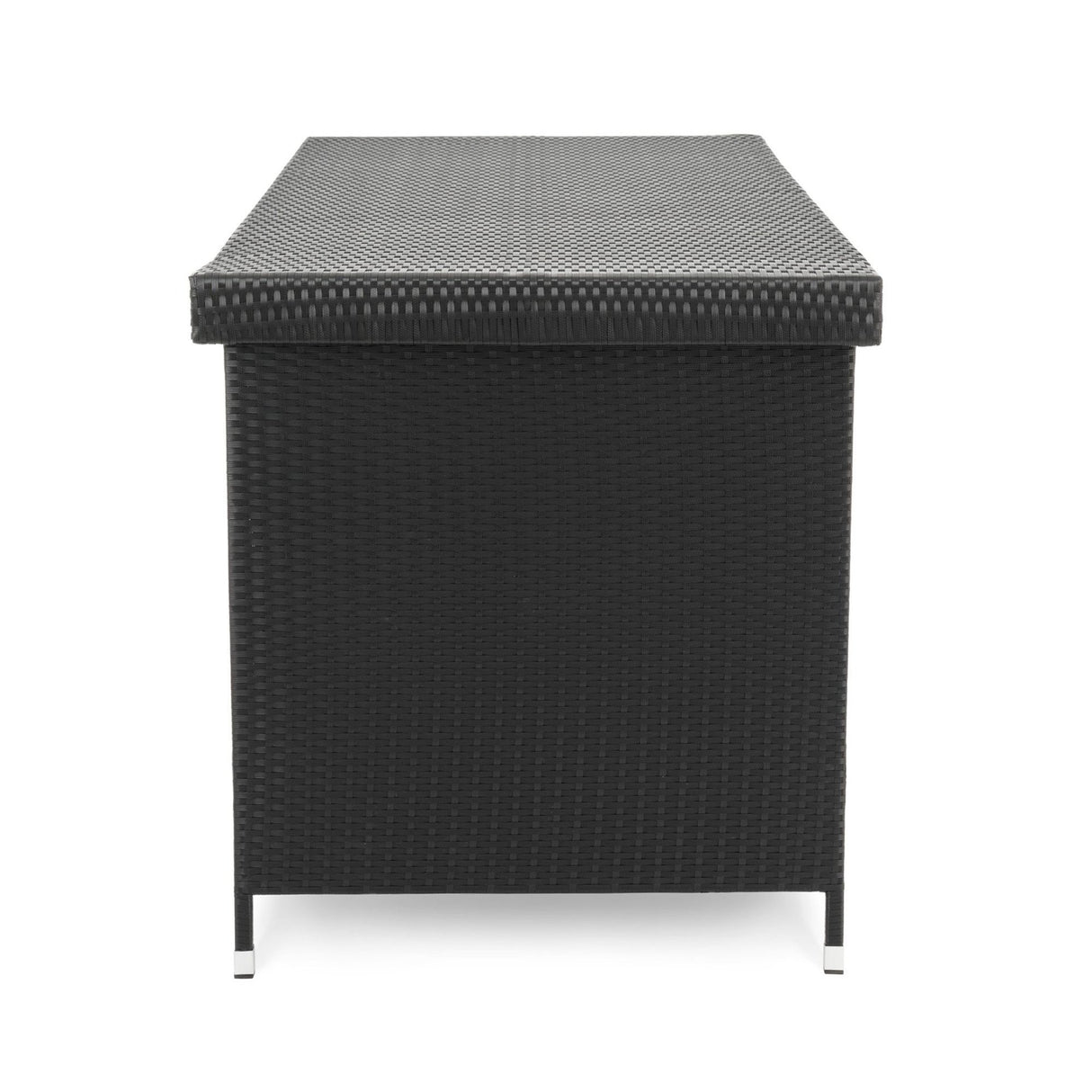 Skrzynia Ogrodowa Pokrowiec Skrzynia na Poduszki Schowek Czarna 146cm 740L