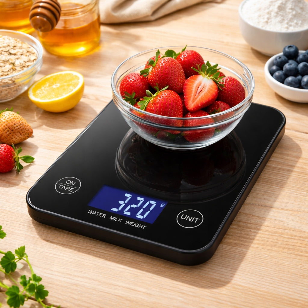 Waga kuchenna LCD 1g-5000g Precyzyjna z Automatyczną Kalibracją Kuchnia