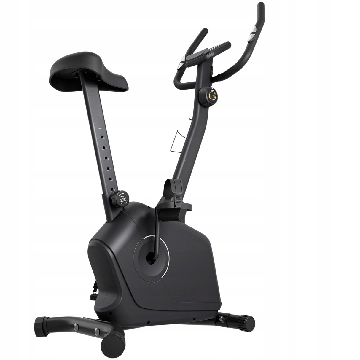 Rower Treningowy Magnetyczny Pionowy Rower Stacjonarny do 120 Kg Czarny