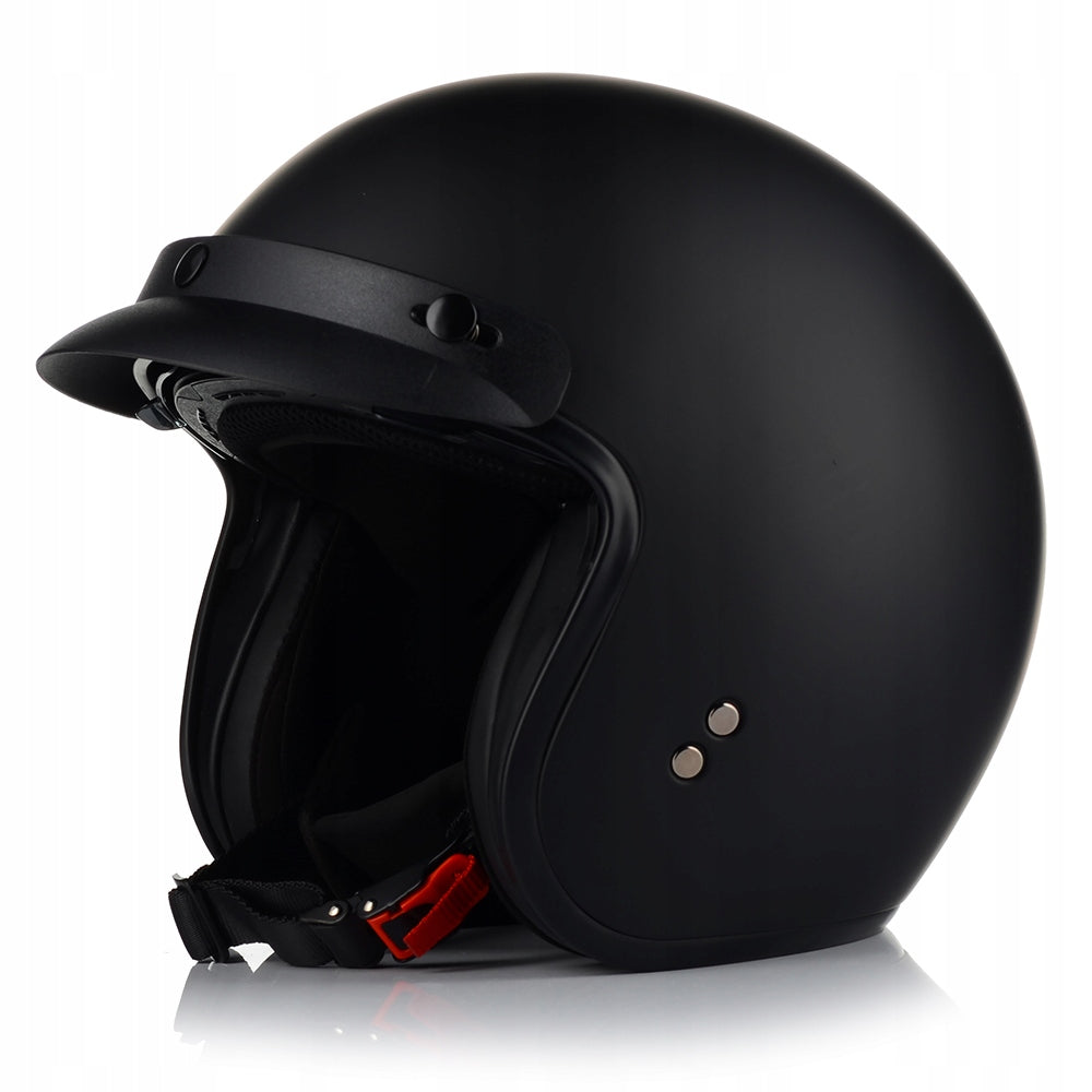 Kask Motocyklowy Otwarty VITO SPECJAL Chopper Cruiser + Daszek Blenda M MAT