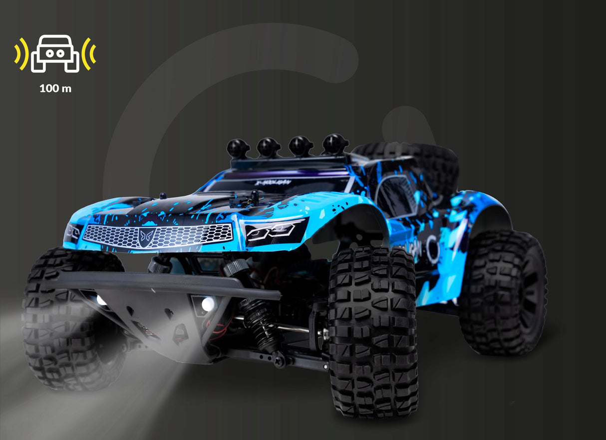Samochód RC Terenowy 4x4 35km/h Duży Wodoodporny 2 Akumulatory Niebieski