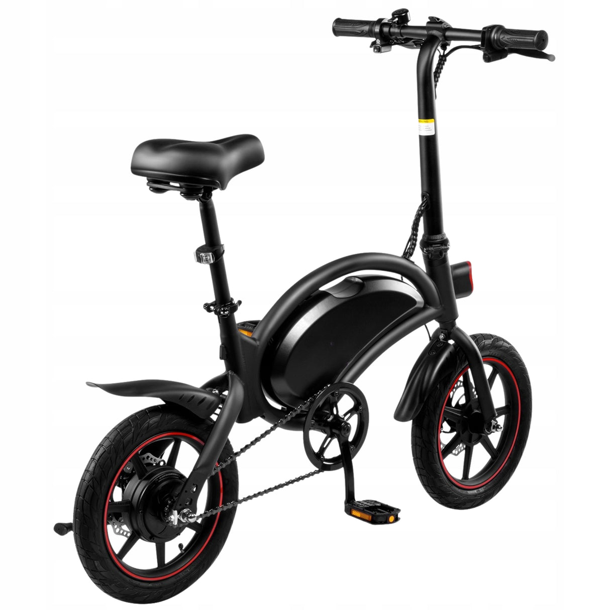 Rower Elektryczny Miejski Czarny 25km/h 10Ah 36V 250W Koło 14" Cali