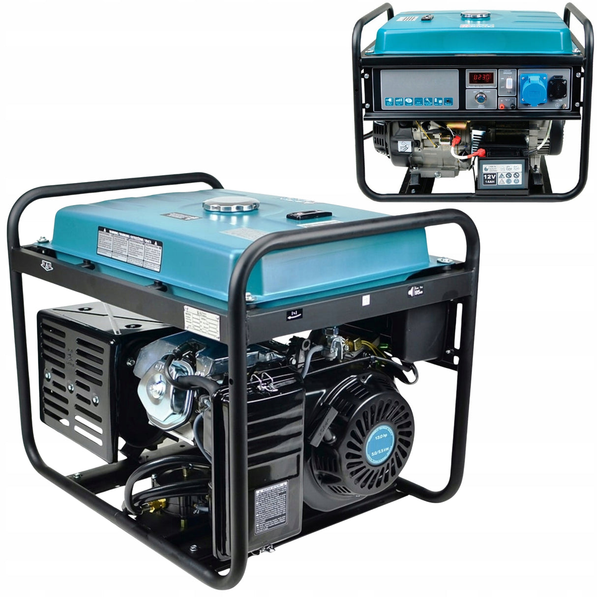 Agregat Prądotwórczy Jednofazowy DUAL FUEL LPG Benzyna 230V 5,5kW AVR