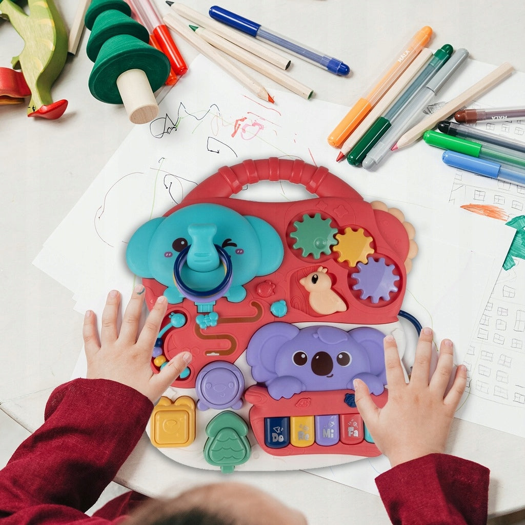 Stolik Interaktywny Panel Edukacyjny Pianinko dla Maluszków Miś Koala