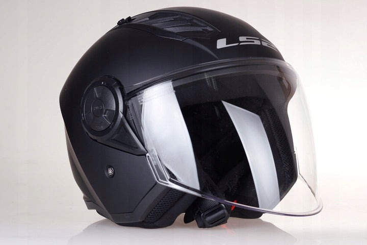 Kask Motocyklowy Otwarty LS2 AIRFLOW II Kask Solid Black Mat S