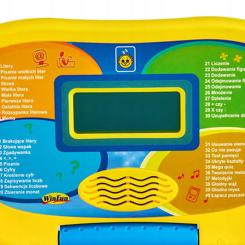 Komputerek Laptop Dziecięcy + Myszka dla Dzieci Interaktywny Edukacyjny