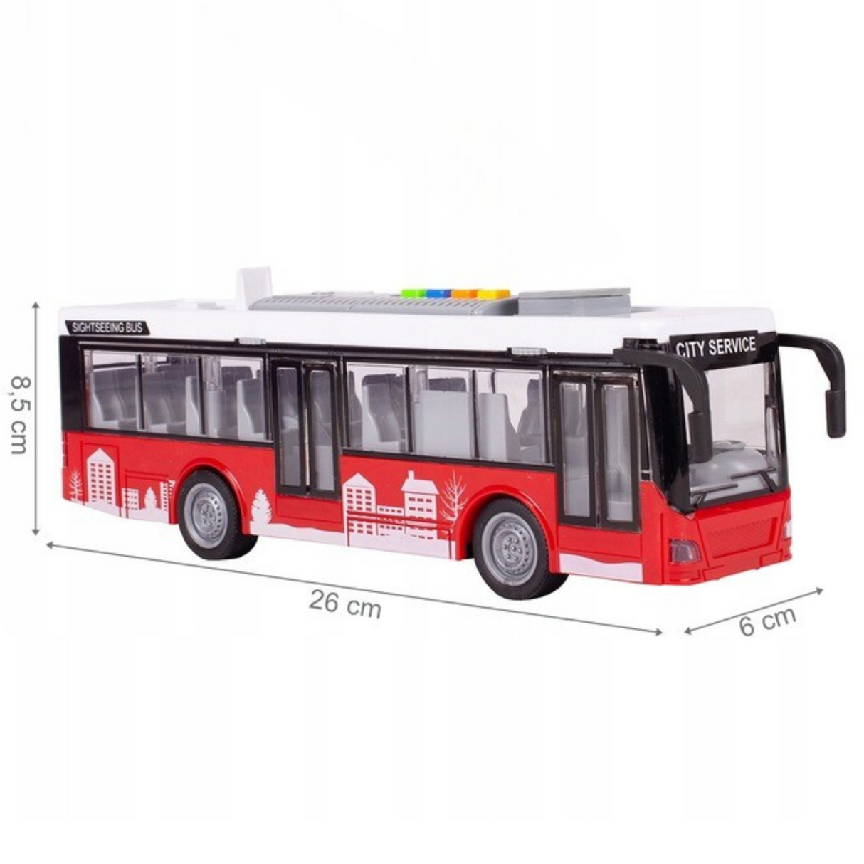 TROLEJBUS AUTOBUS ŚWIATŁA DŹWIĘKI OTWIERANIE DRZWI
