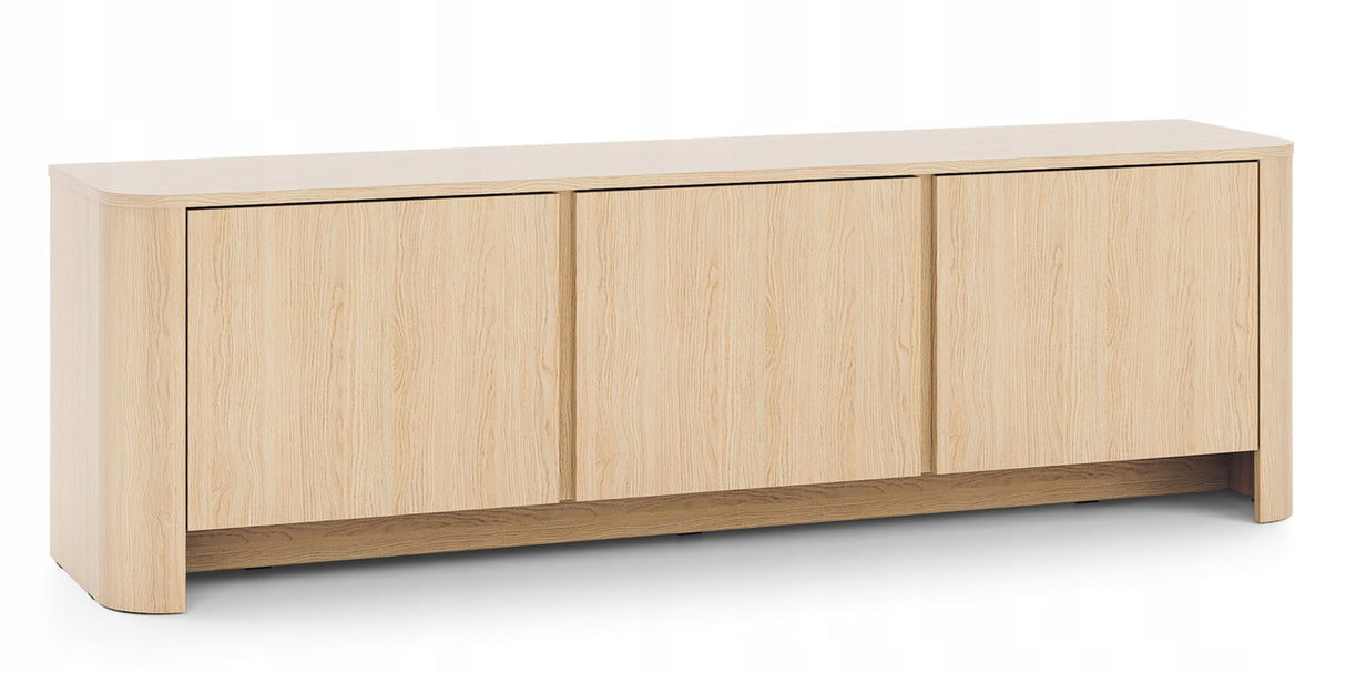 Szafka RTV Zaokrąglone Kształty Nowoczesny Design Dąb Vicenza 168x39 cm