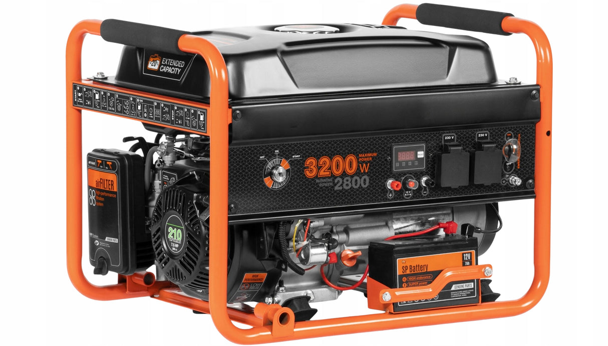 Agregat Prądotwórczy Generator Prądu Benzyna Gaz 3.2kW 230V AVR