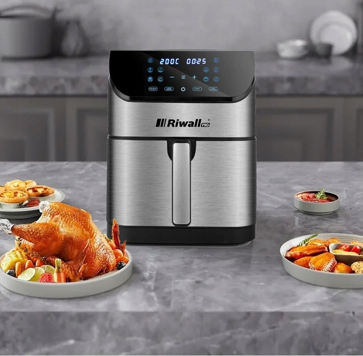 Frytkownica Beztłuszczowa 10 Programów Frytownica 1800W 8L Poj. Riwall