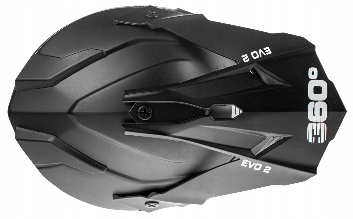 Motocyklowy Kask XXS Cross Enduro ECE Daszek Wentylacja Na Quad MTB Czarny