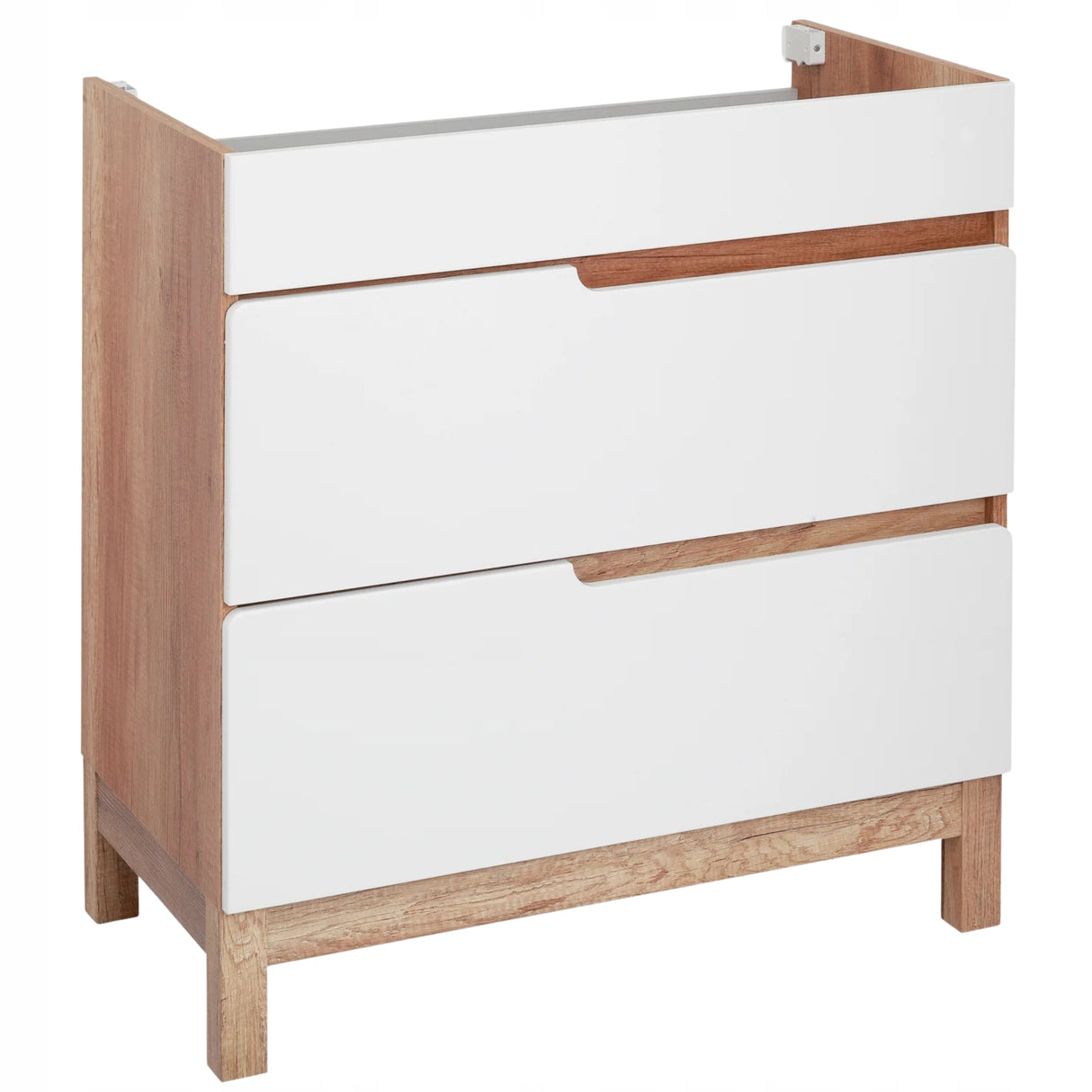 Szafka Podumywalkowa Łazienkowa Płyta Laminowana Biała 83 x 80 x 46 cm