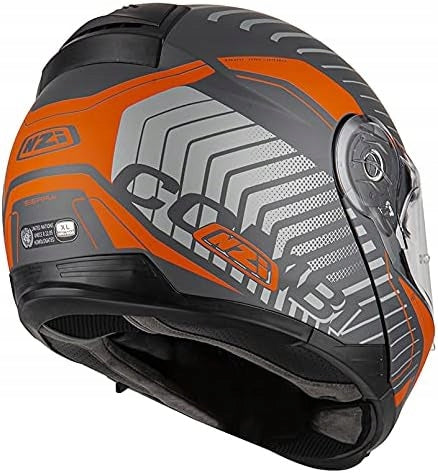 Kask NZI-COMBI-DUO2-SZARO-POMARAŃCZOWY