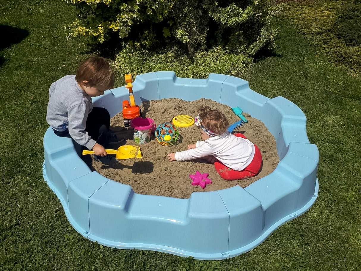 Duża Piaskownica Niebieski Plastikowa 12m + Dł 160Cm + GRATIS Zabawki