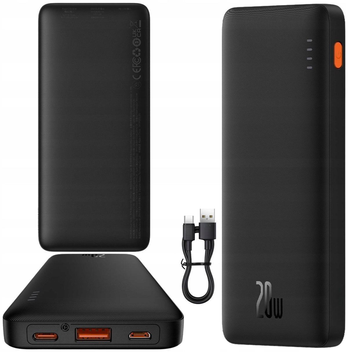 Powerbank Airpow 10000mAh 20W Czarny