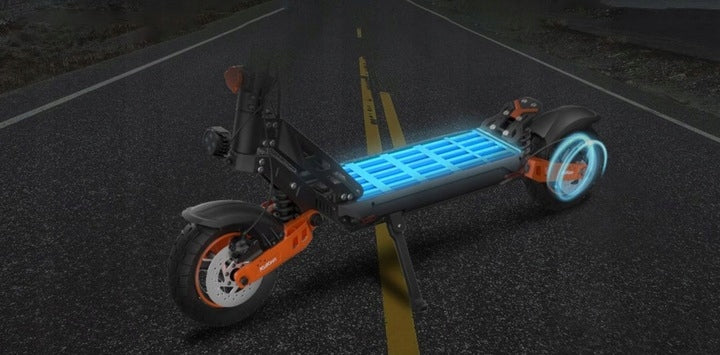 Hulajnoga Elektryczna Amortyzowana Miejska Składana Dwukołowa 1000W Czarna