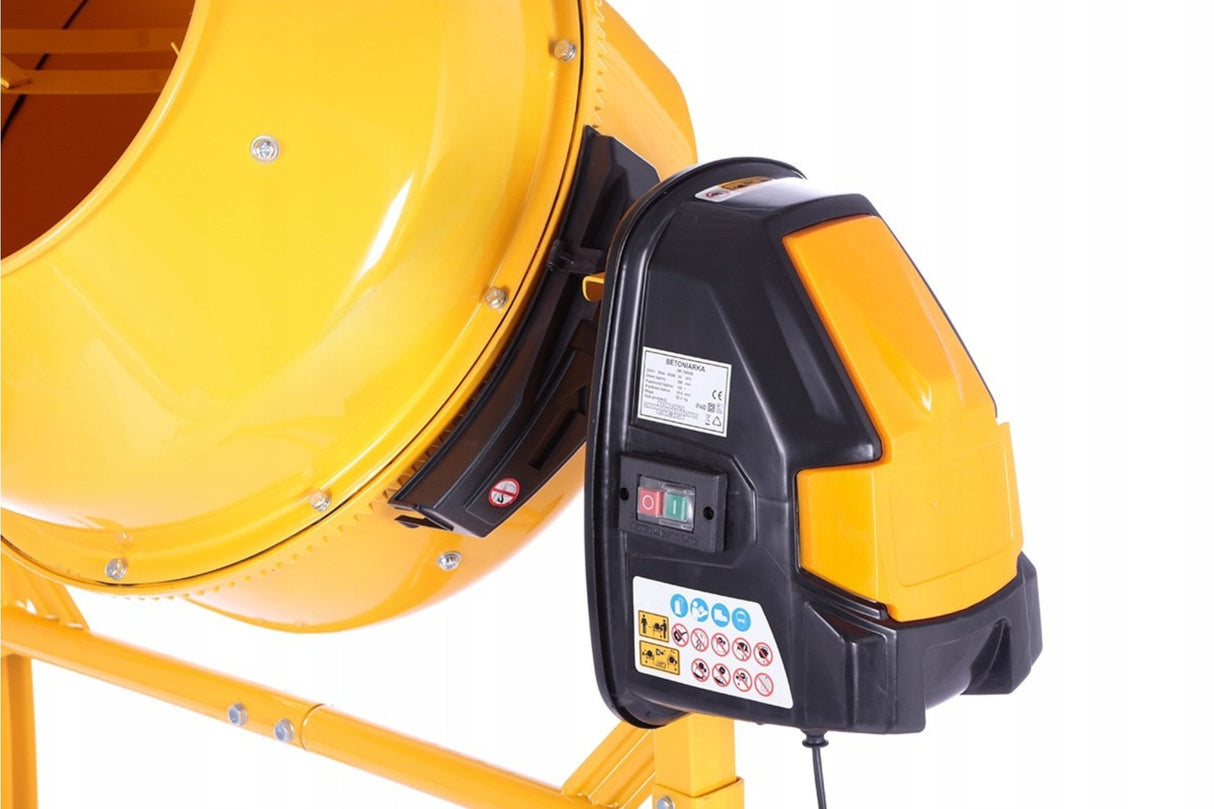Betoniarka Mieszarka Budowlana Żeliwny Wieniec 1300W 230V 160L Pojemności
