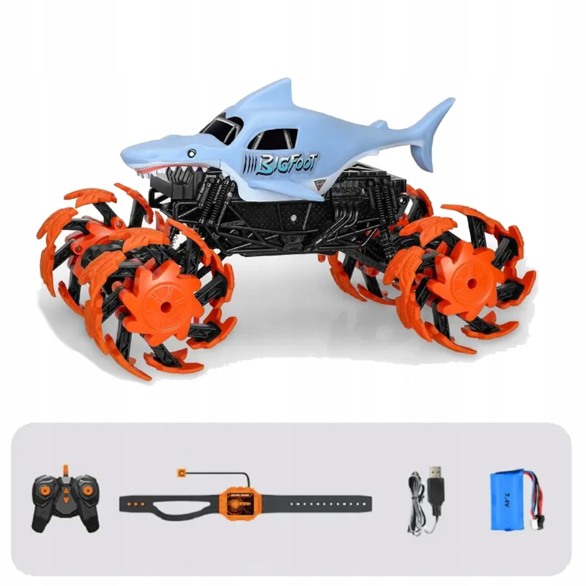 Zdalnie Sterowany Samochód 4x4 Auto RC Sterowanie Gestami LED Wytrzymały