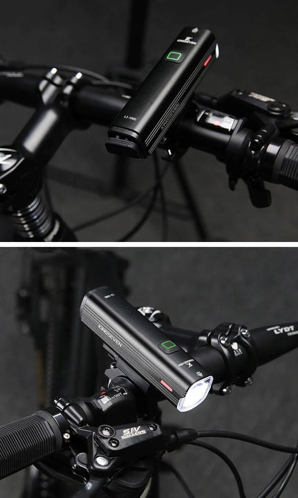 Mocna Lampka ROWEROWA Światło LED przód + tył 1000lm latarka 4800mAh ROWER