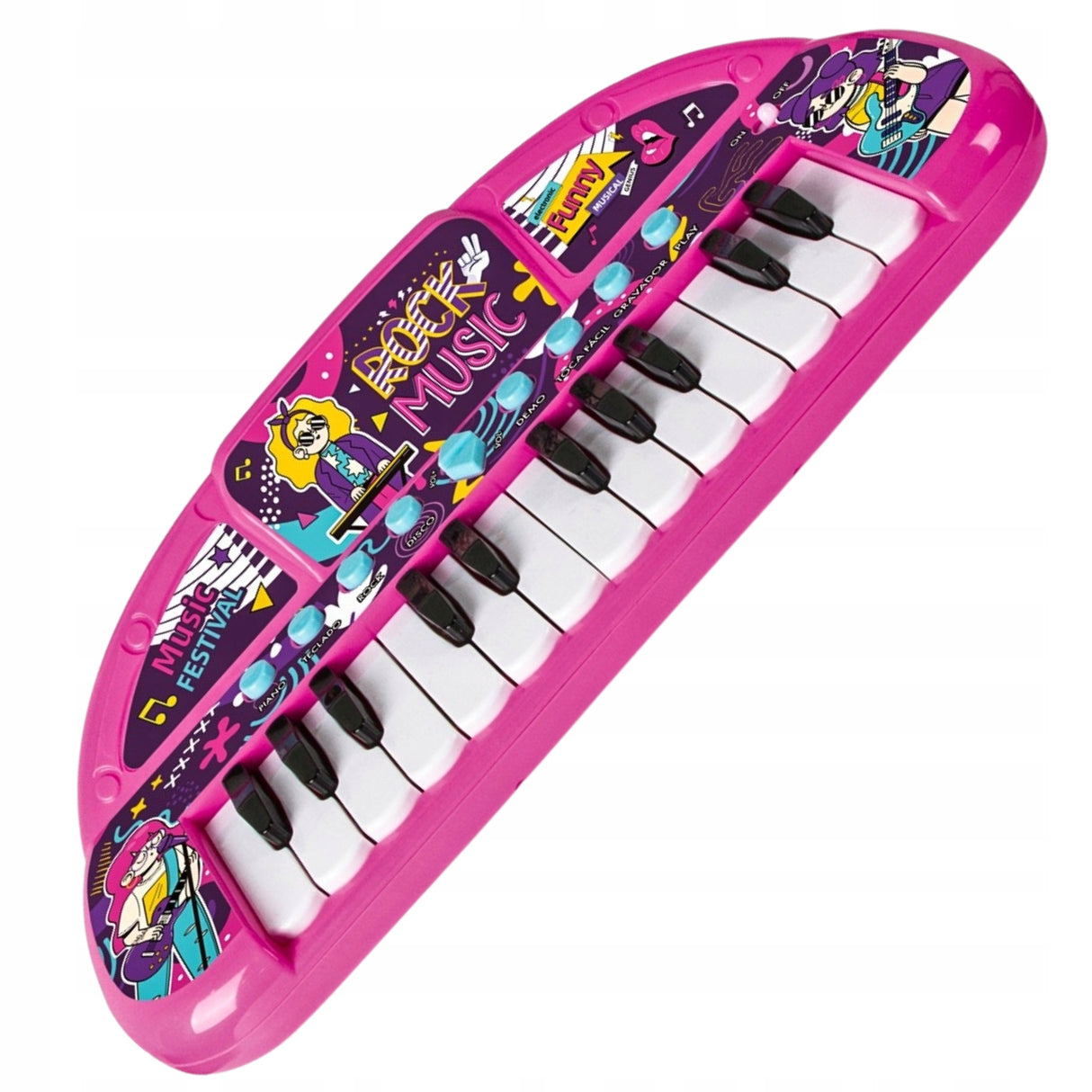 Keyboard Organy Pianinko Interaktywne Odgłosy Organki dla Dzieci Edukacyjne