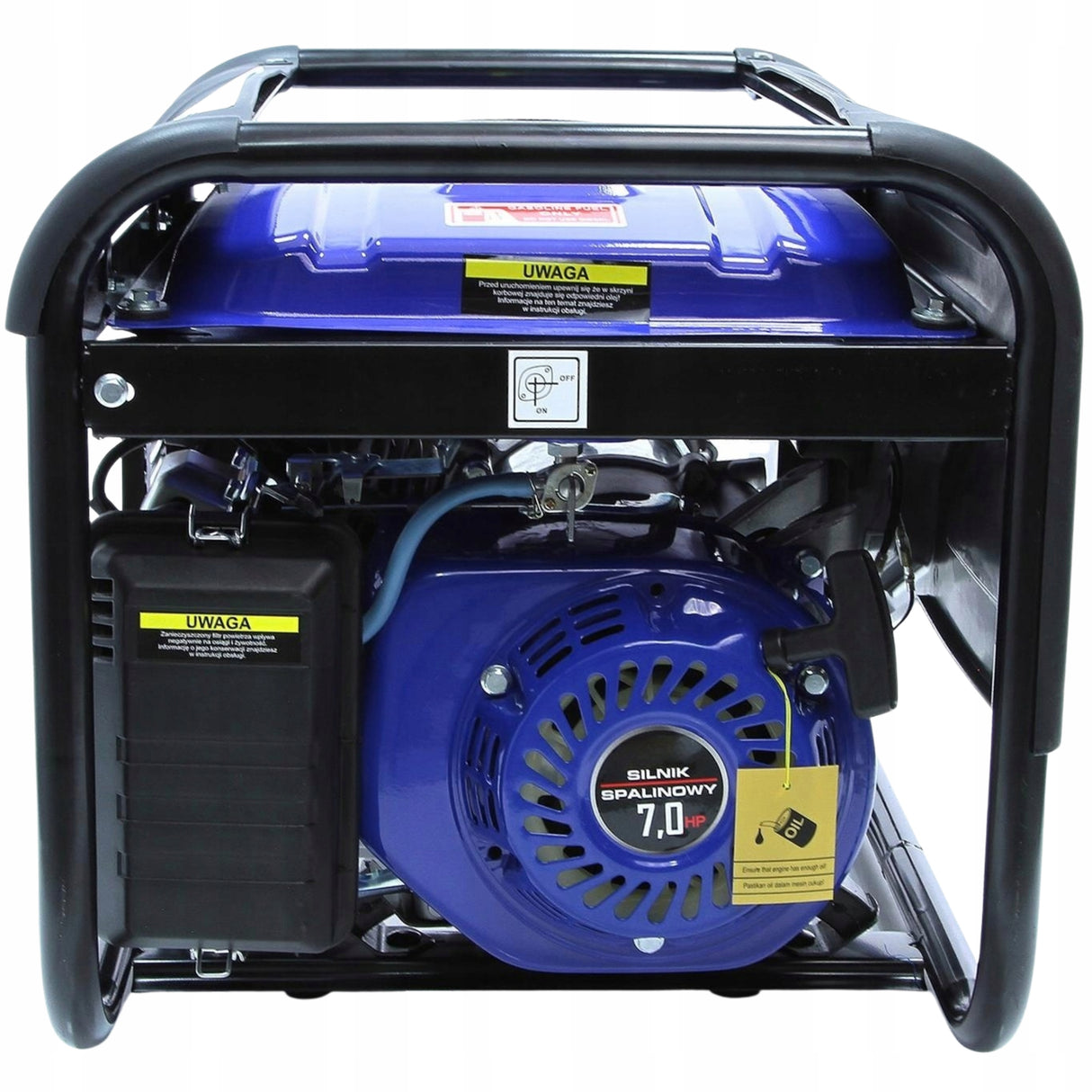 Agregat Generator Prądotwórczy Benzynowy Przenośny Jednofazowy 3kW 230V AVR