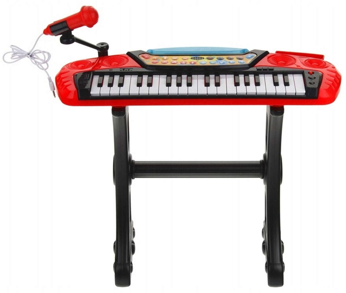 Keyboard Organki Pianinko dla Dzieci Mikrofon Stołek Nagrywanie MP3 Statyw