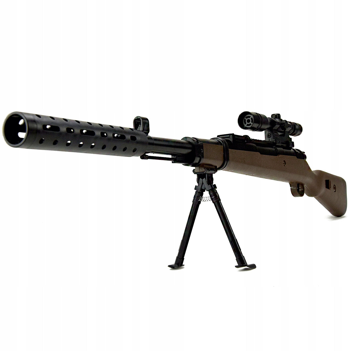 Karabin Snajperski z Lunetą na Kulki Laser Zestaw 800 Kulek Pistolet 101 cm