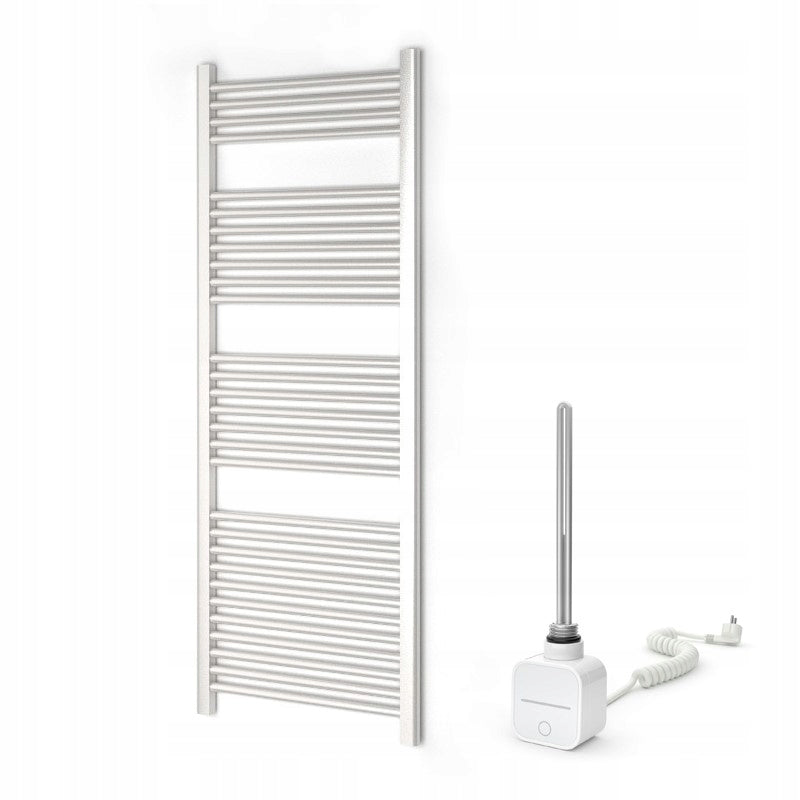 Grzejnik Łazienkowy Elektryczny Dekoracyjny Drabinka Wodny Biały 55x150 cm