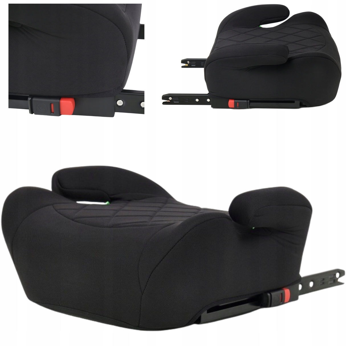 Fotelik Samochodowy Podstawka ISOFIX 22-36 kg i-Size 125-150 cm Czarny