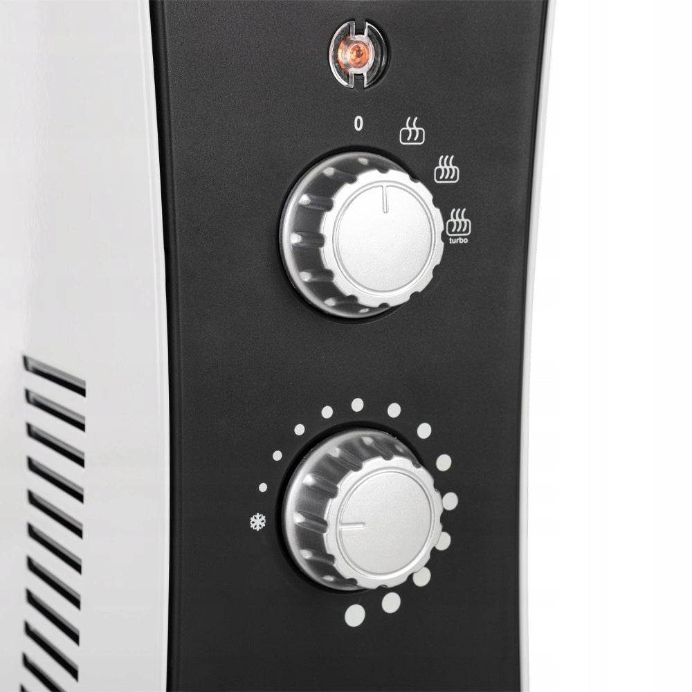 Grzejnik Elektryczny Konwektorowy Energooszczędny Dmuchawa 2000 W Biały