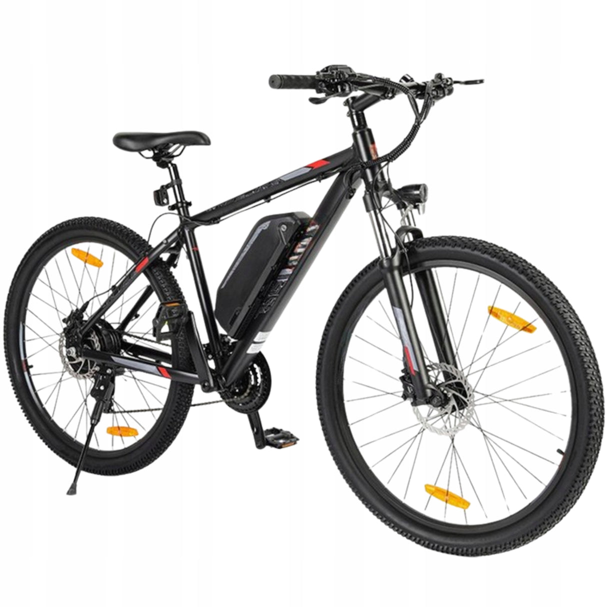 Rower Elektryczny MTB Czarny Rama 18" Cali 15AH 250W Koło 27,5" Cali