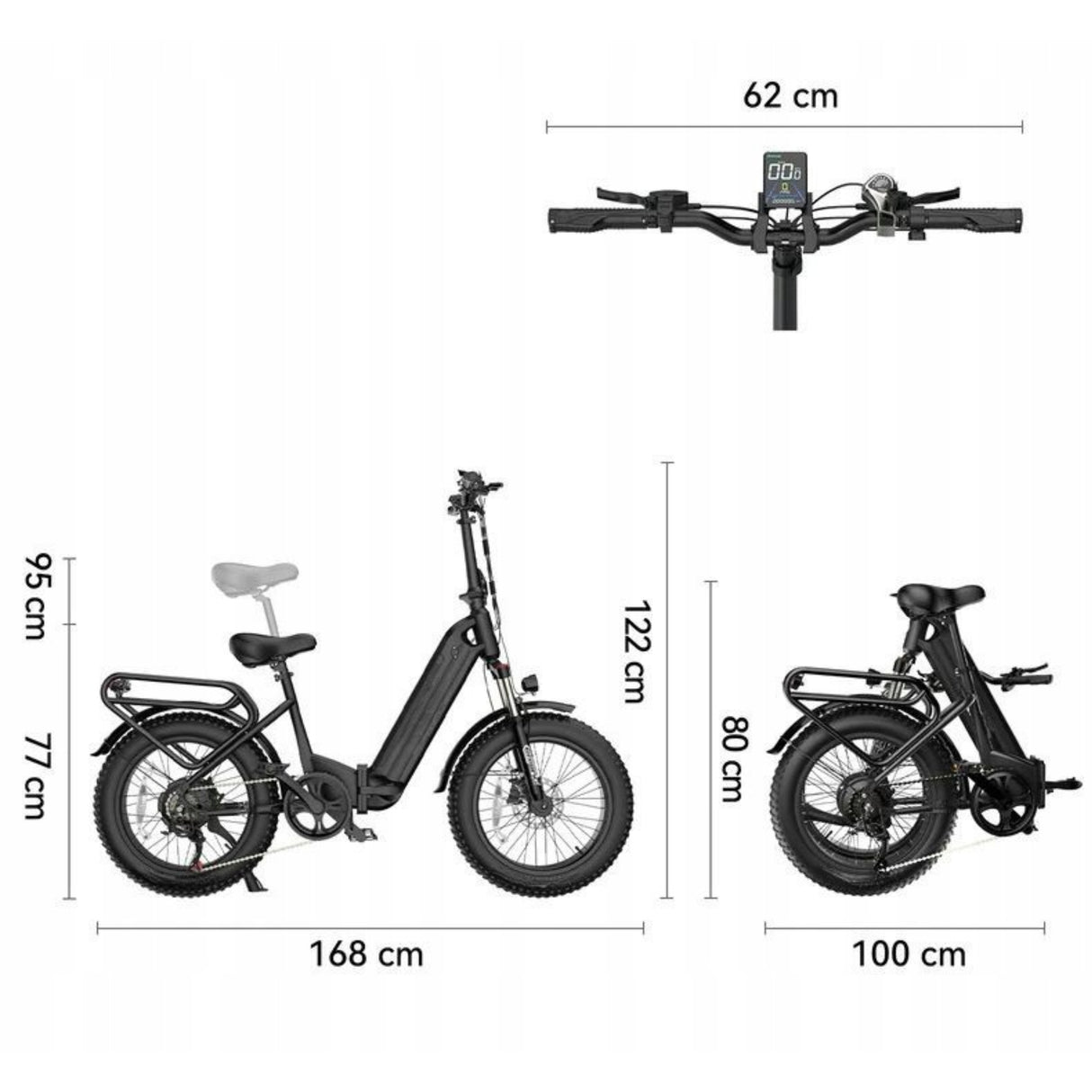 Rower Elektryczny Miejski eBike Aluminiowa 250W Koło 20" Cali Rama 20" Cali