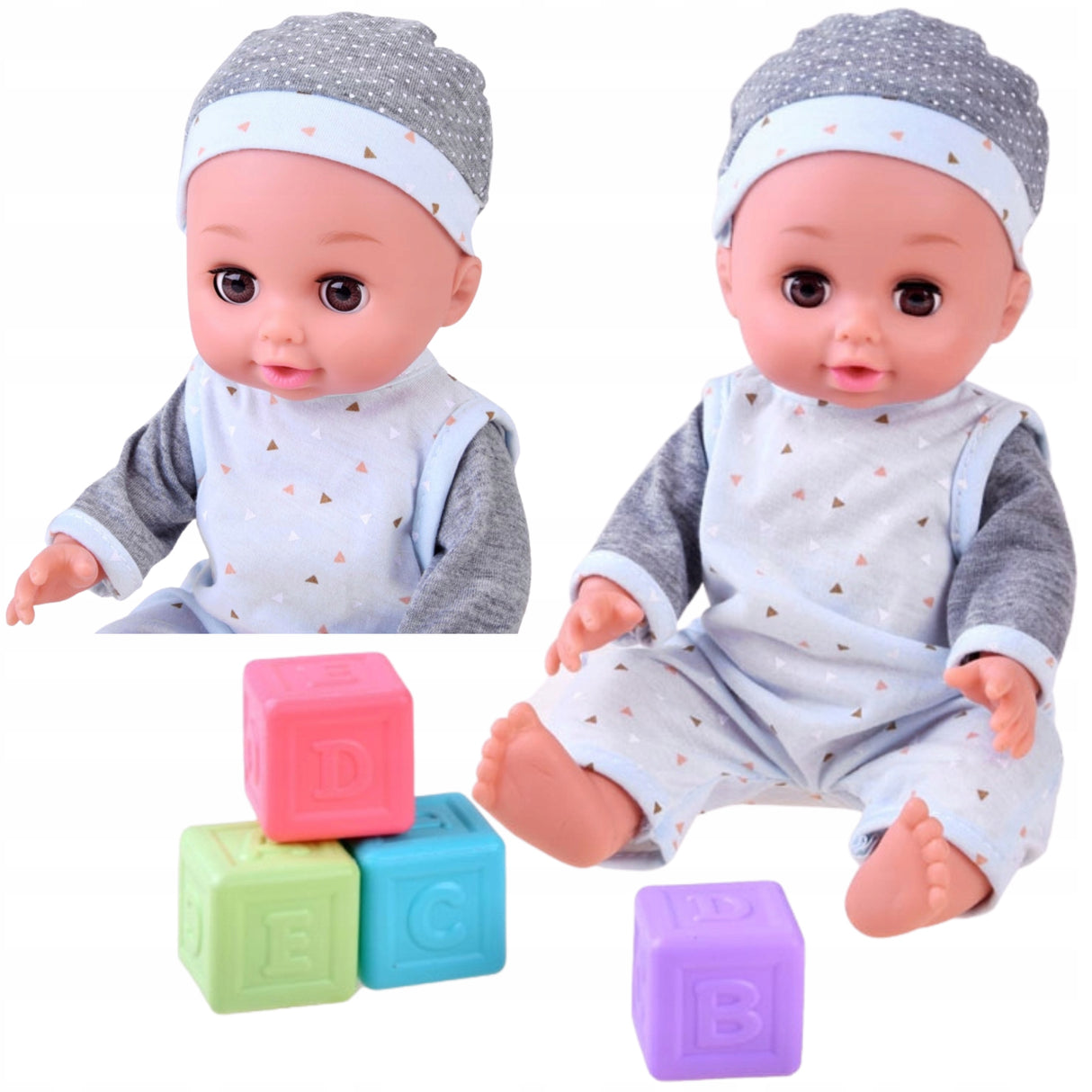 Interaktywna Lalka Sikająca Bobas Pije Mówi + Akcesoria Nocnik Pampers