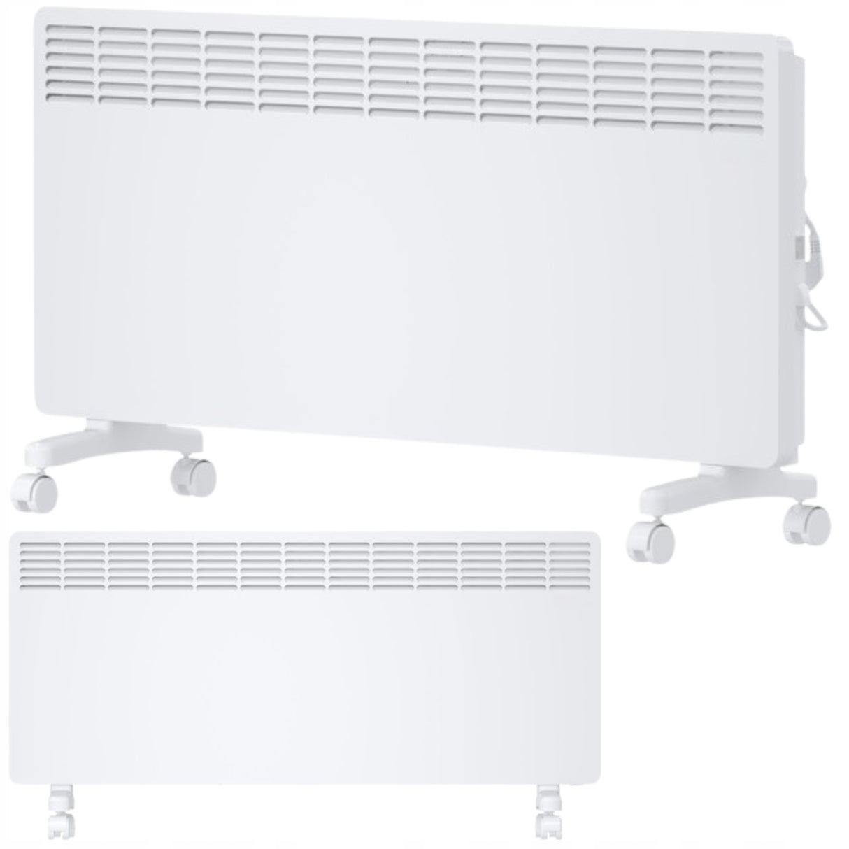 Grzejnik Energooszczędny Elektryczny Konwektorowy Płaski Moc 750 W Biały