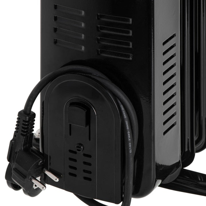 Grzejnik Elektryczny Olejowy Timer Kółka Pilot 13 Żeber 2500 W Regulacja