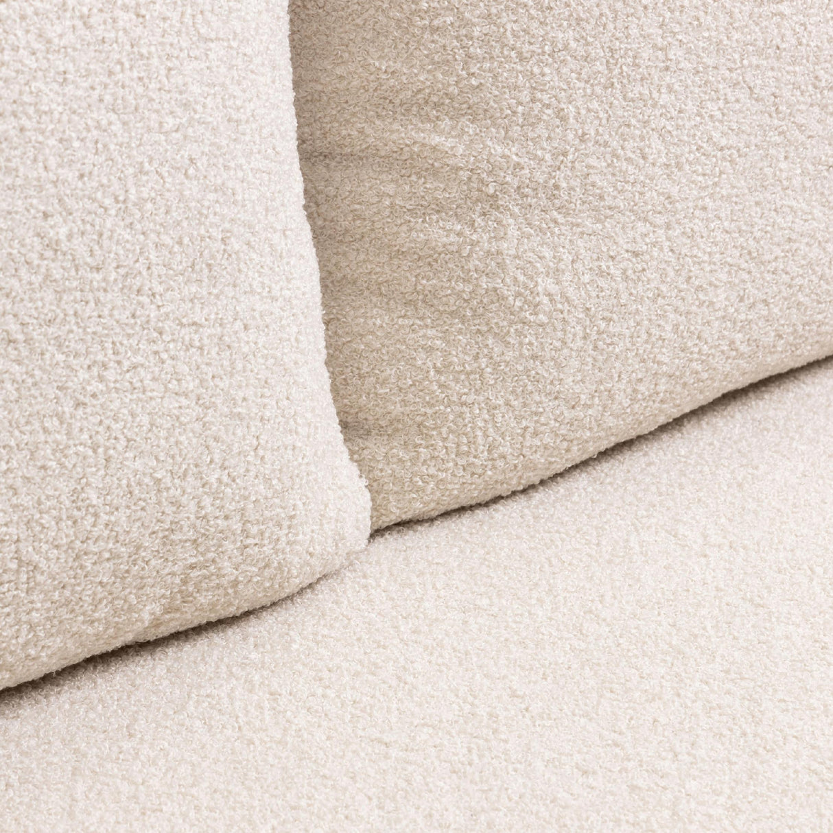 Sofa Zaokrąglony Kształt z Funkcją Spania i Pojemnikiem Jasnobeżowa 212x100