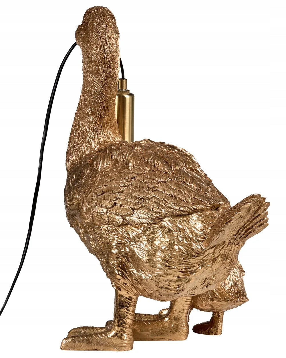Lampa Stołowa Złota Kaczki Mała Duża Elegancka Stołowa Lampka 40cm Mosiądz