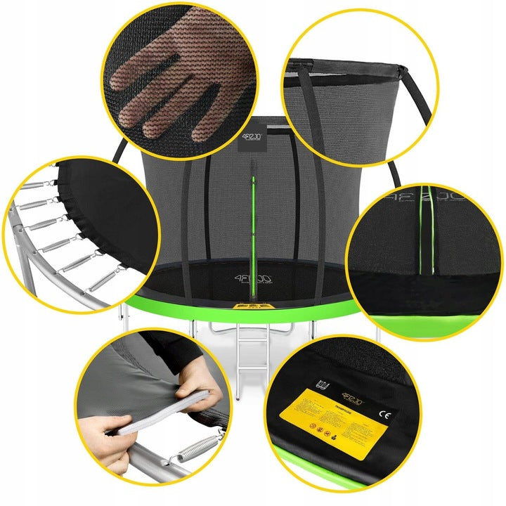 TRAMPOLINA SIATKA WEWNĘTRZNA SPORT DLA DZIECI DO OGRODU OGRODOWA 10FT 312CM