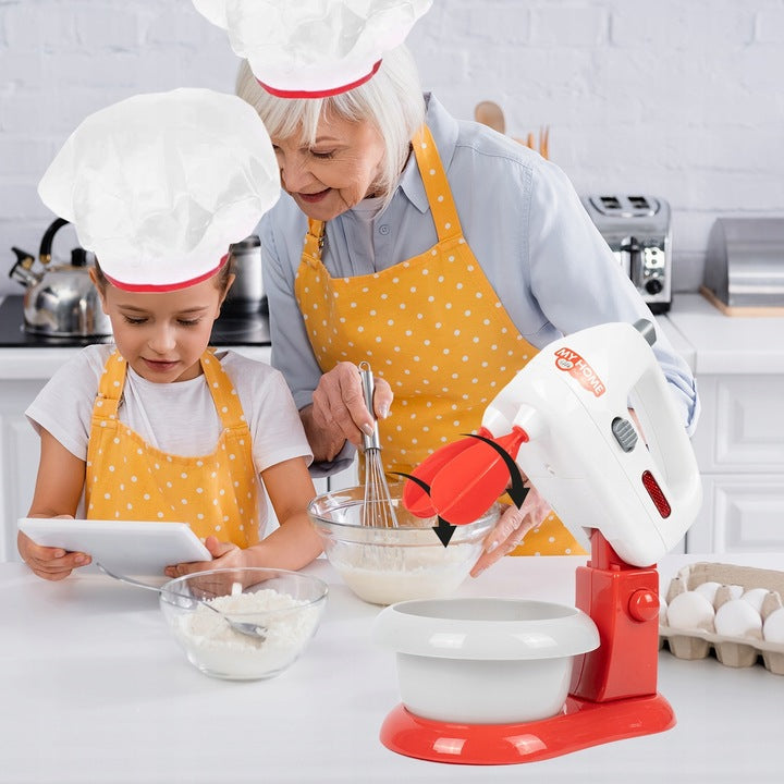 Robot Kuchenny na Baterie Mikser AGD Zabawka do Pieczenia Ciasta dla Dzieci