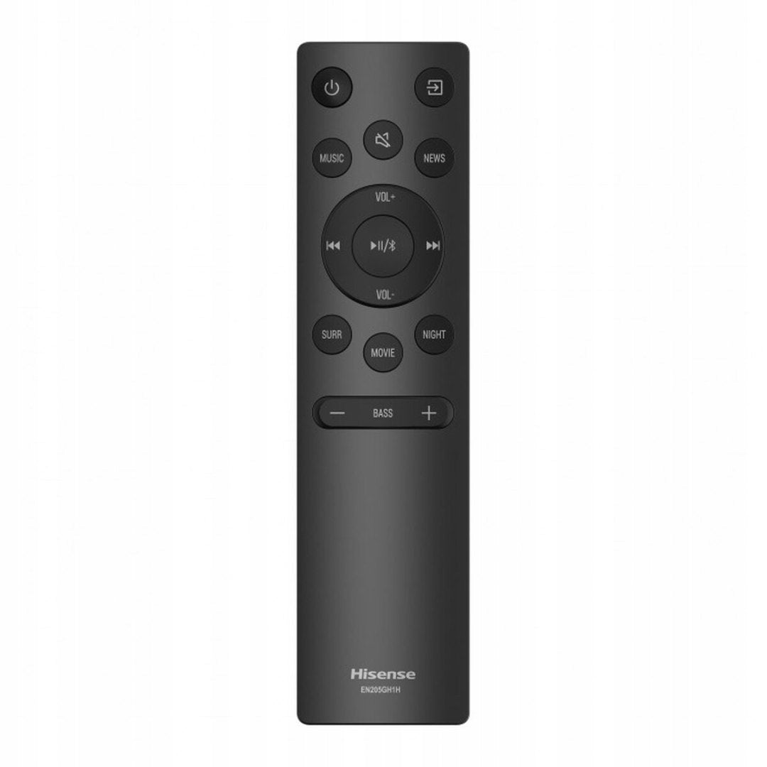 Soundbar Hisense HS205G DTS Virtual:X 2.0-Kanałowy Bluetooth Czarny 120W