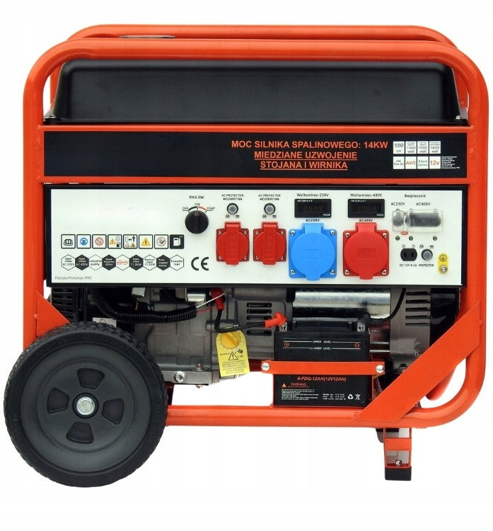Agregat Generator Prądu Benzyna 11,5kW Elektryczny 400V Prezent