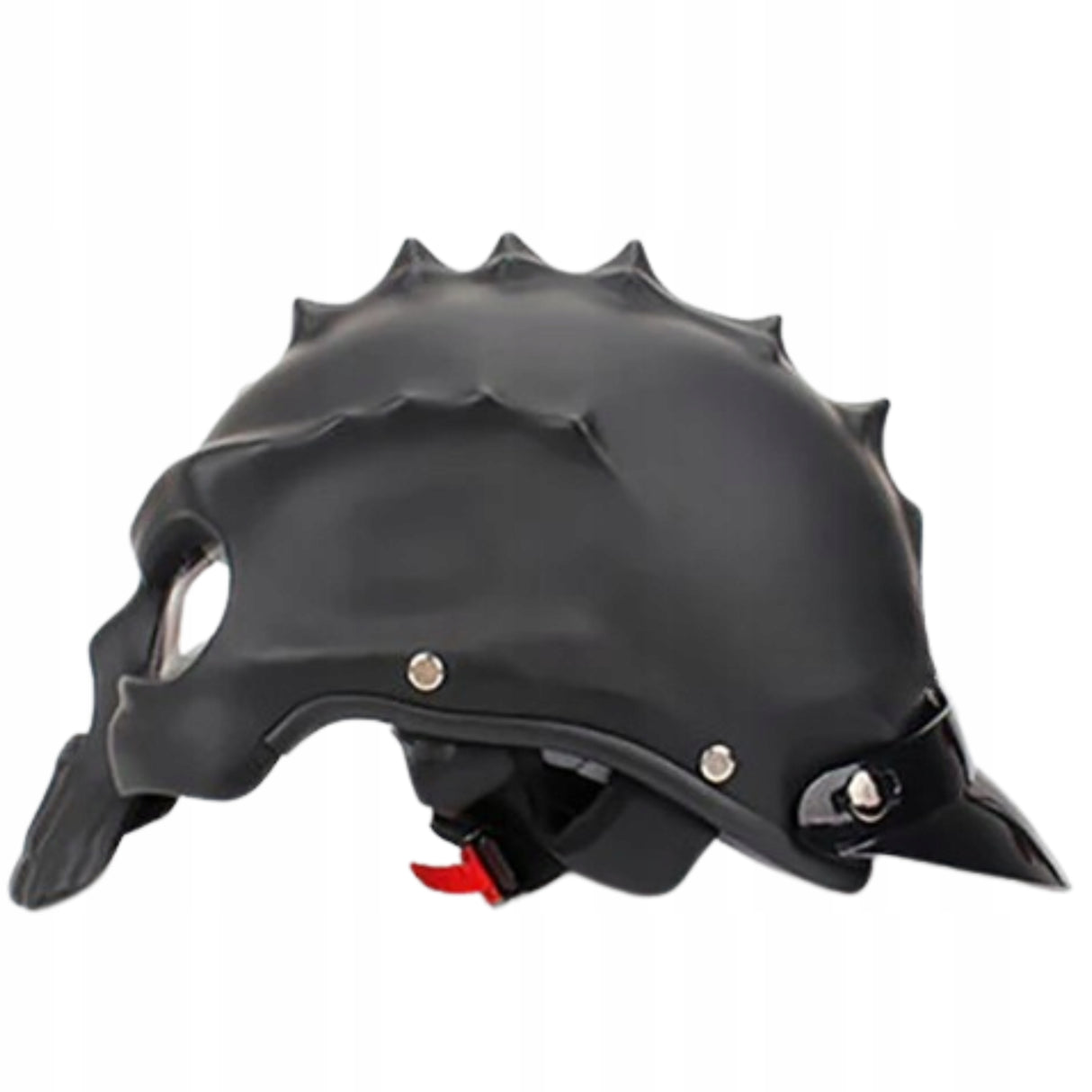 Kask Motocyklowy w Stylu Czaszki Unikalny Hełm Ochronny Pół Twarzy MAT M