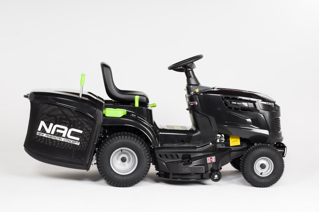 Traktorek Ogrodowy 5.6kW 352cm3 86cm Kosiarka Kosz 245 Litrów NAC Loncin