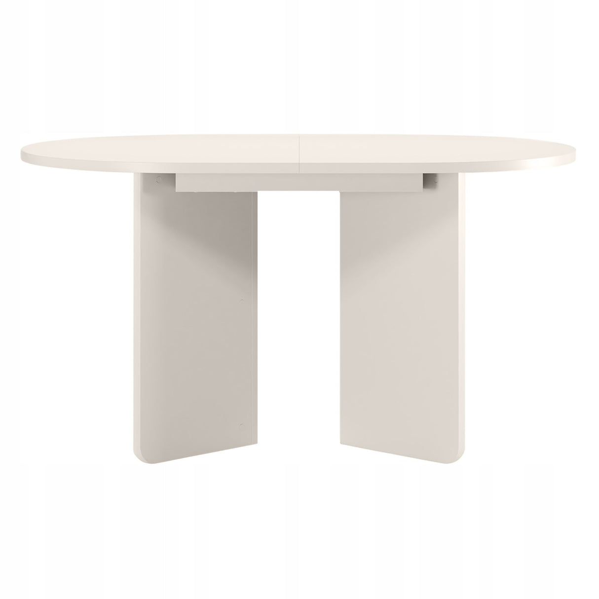 Stół Rozkładany Owalny Dwa Wkłady Powiększające Blat 140-200 x 90cm Kaszmir