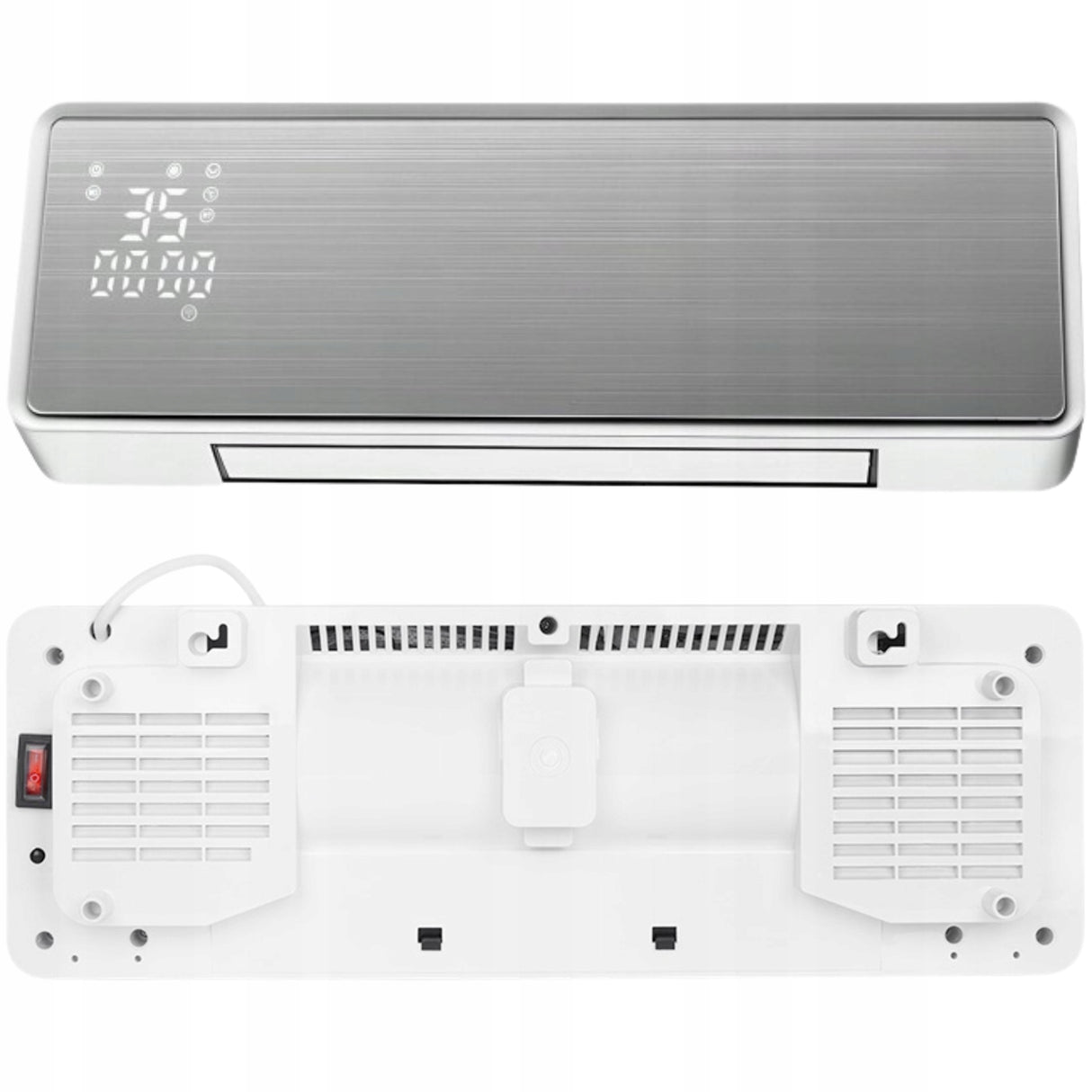 Kurtyna Powietrzna 2000W WiFi Smart LED Pilot Grzejnik IP23 3 tryby Pracy