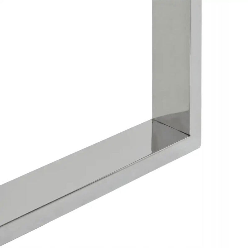 Stół Konsolowy Stolik 120x40x78cm Metal Szkło Rama ze Stali Nierdzewnej