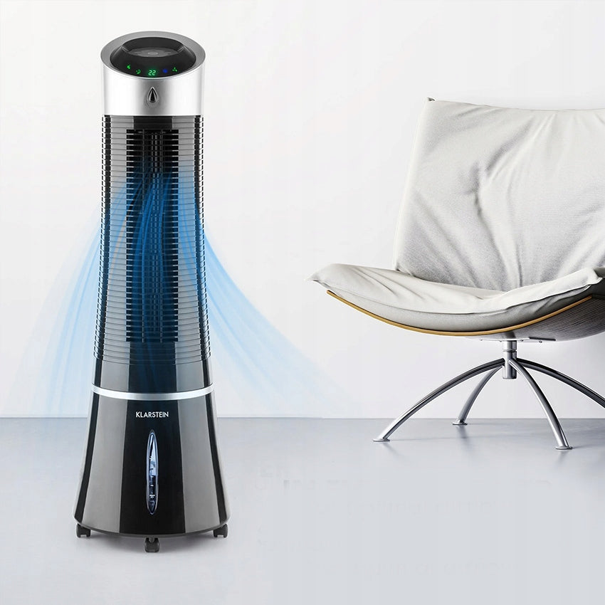 Klimator Klarstein Skyscraper Ice Czarny 4w1 Wentylator Oczyszczacz