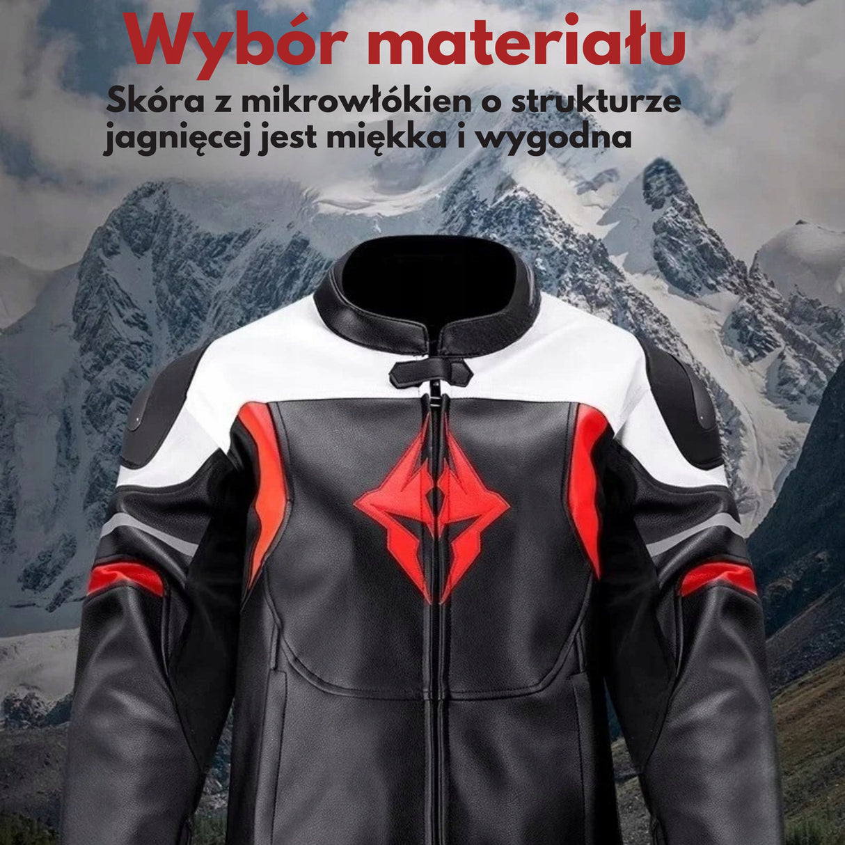 Motocyklowa Kurtka Skórzana Odporna Czarna Wodoodporna Wiatroszczelna 2XL