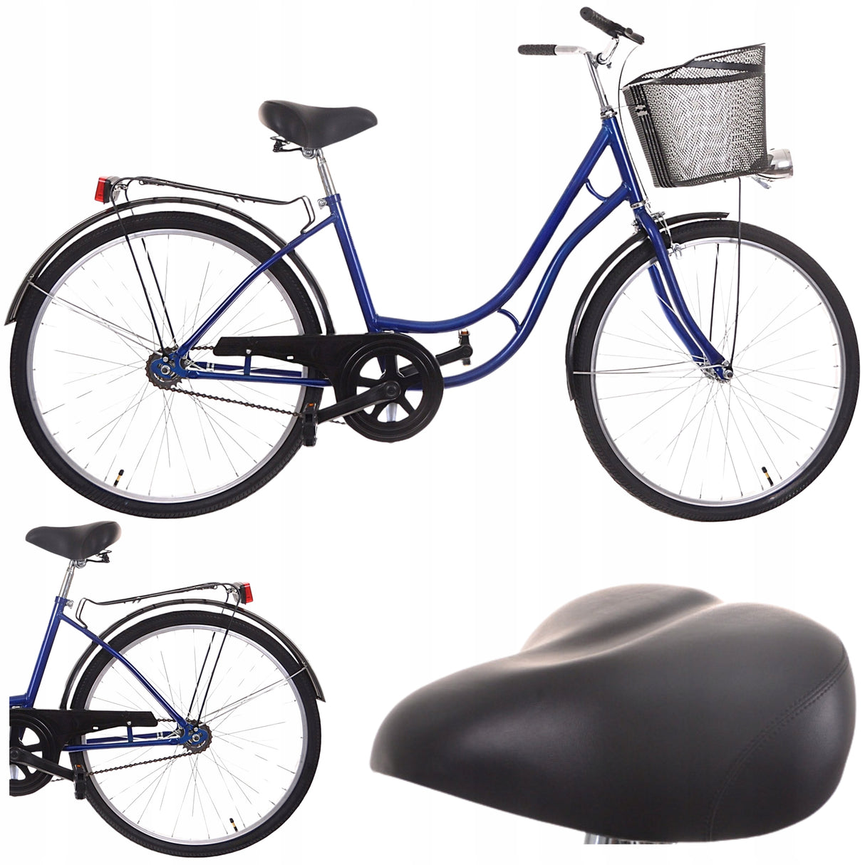 Rower Damski Męski Damka Miejski Retro + Kosz GRATIS Koło 26" Cali WARIANTY