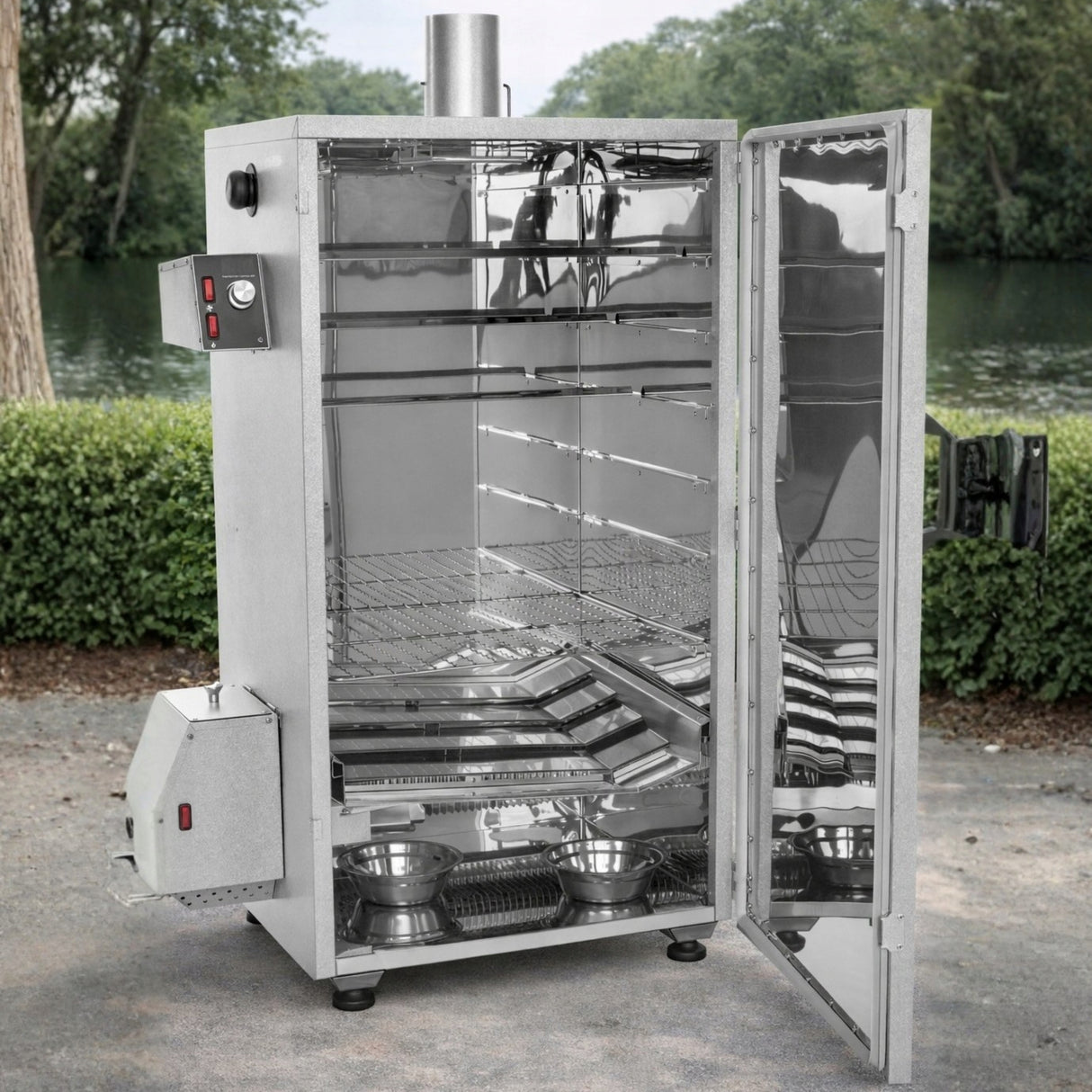 Wędzarnia Elektryczna Domowa Cyfrowa Metalowa Automatyczny Generator Dymu